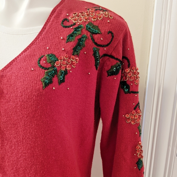Heirloom Collectables holiday cardigan. - Picture 5 of 8